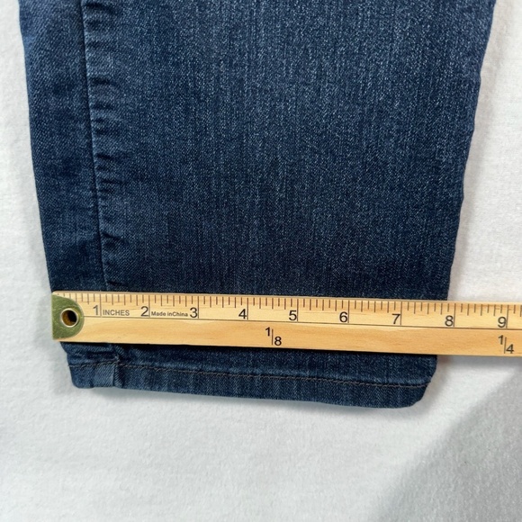 NYDJ Straight Leg Jeans Womens Size 6 Dark Blue Mid Rise - Picture 14 of 14